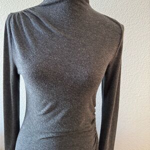 Rails Charcoal Turtleneck Long Dresd